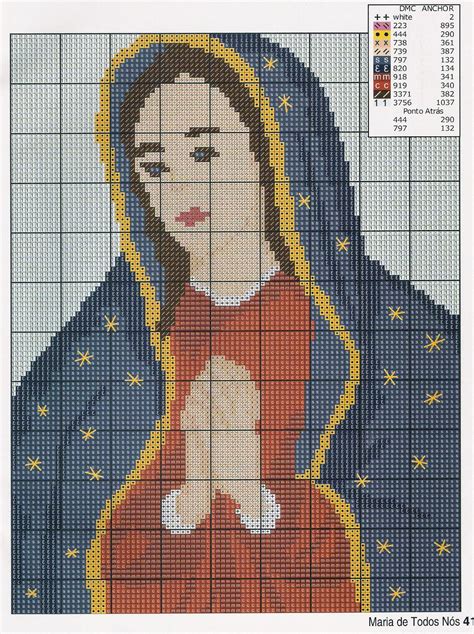 Imagen De La Virgen De Guadalupe Para Bordar En Punto Cruz Imagui
