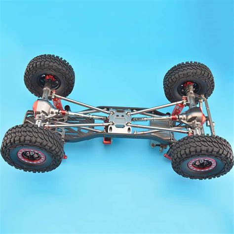 Rc Cnc Alloy Scx10 Chassis Carbon Frame 110 Scale 4wd Rock Crawler