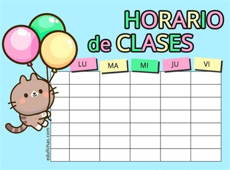 Sin embargo, los recintos no cerrarán las puertas hasta que la última persona formada ejerza su voto. Horarios para Imprimir | Plantillas de Horario de Clases GRATIS 2021 | Horario de clases ...