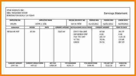 Free fillable pay stub form. 10+ create paycheck stub template free - Simple Salary Slip