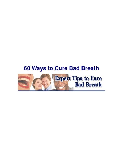 60 Ways To Cure Bad Breath Pdf