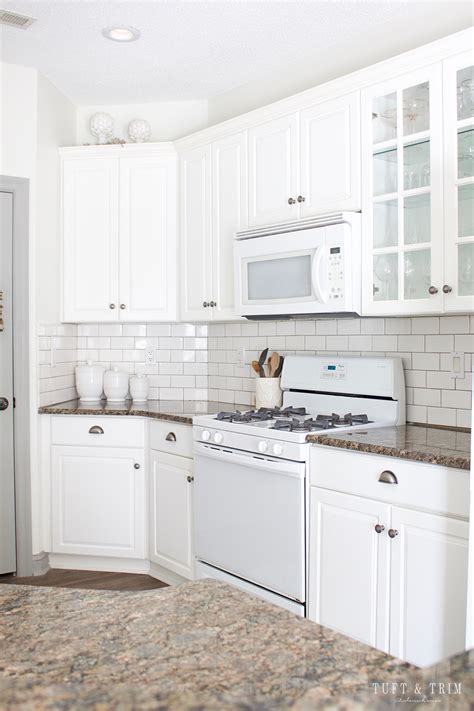 Subway tile has provided that simple, classic bright white timeless look throughout kitchens and bathrooms for years. DIY Subway Tile Backsplash - Tuft & Trim