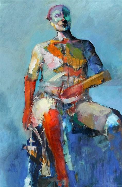 Abstract Seated Figure 2012 Painting By Dan Boylan