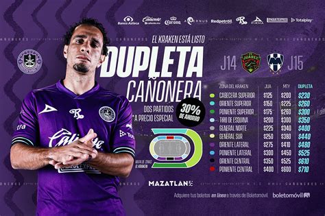 Mazatlán fc se medirá al fc juárez este viernes 16 de octubre a las 21:30 horas en el estadio. Mazatlán agotó los boletos que puso a la venta para los duelos contra Bravos y Rayados. El ...