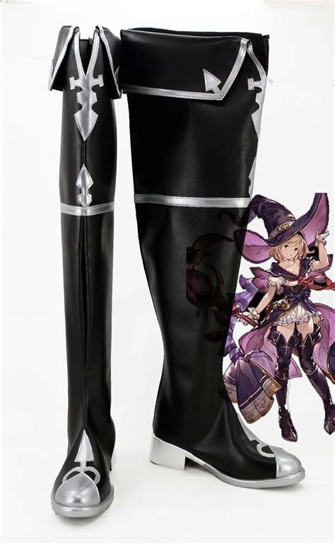 New Granblue Fantasy Warlock Cosplay Boots Anime Shoes Custom Made In