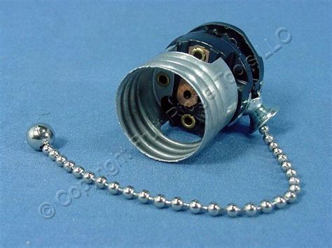 Leviton Nickel Pull Chain Lamp Light Socket Lampholder Core 660w 250v