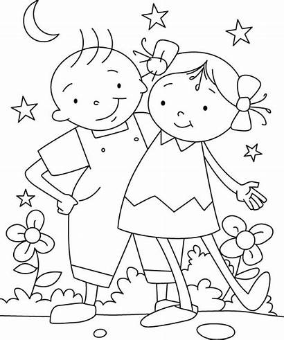 Coloring Pages Friend Quotes Friendship Printable Happy