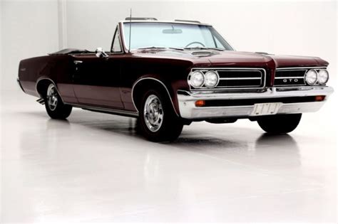 1964 Pontiac Gto Convertible Phs Documented 389 With A 4 Speed