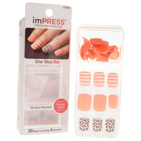 Kiss Impress Press On Manicure Artificial Nail Kit Bipa130 Scantily