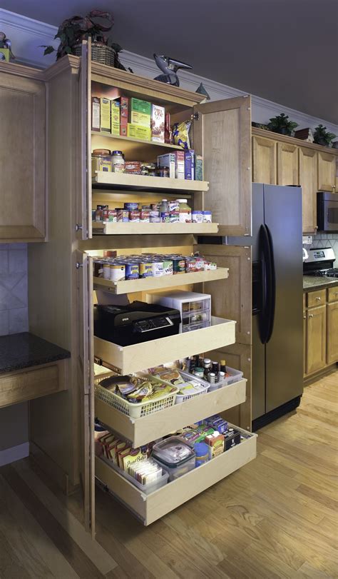 Slide Out Shelves In A Two Door Pantry Kitchen Pantry Cabinet Ikea