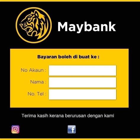 If you haven't, well, you should! Maybank Account Number Template - AfnanHomestay