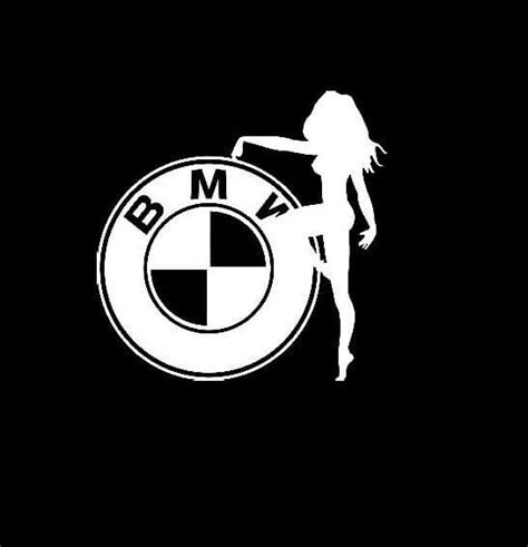 Bmw Sexy Girl Window Decal Sticker Made In Usa