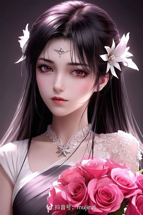 Donghua Girl Chinese Art Painting, 2 Girl, Perfect World, Portrait Girl