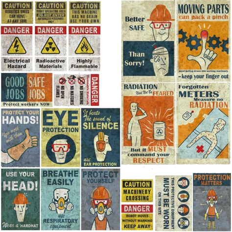 Factory Safety Signs - Fallout 4 | Fallout posters, Fallout theme, Fallout props