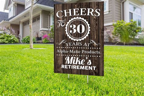 Diy Retirement Yard Signs Home And Garden Reference