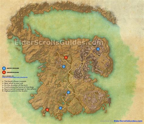 Hews Bane Skyshards Map Elder Scrolls Online Guides