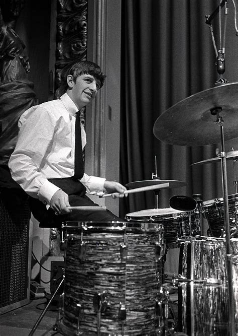 Everybody go, 'peace and love.'. Ringo Starr, Drummer Of The Beatles Pop Photograph by ...
