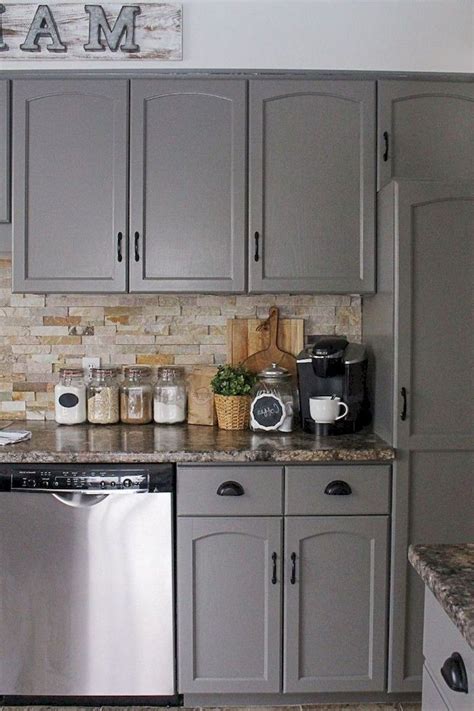It can be fun, exciting, and even unique. Stunning 49 Stylish Gray Kitchen Cabinet Design Ideas ...