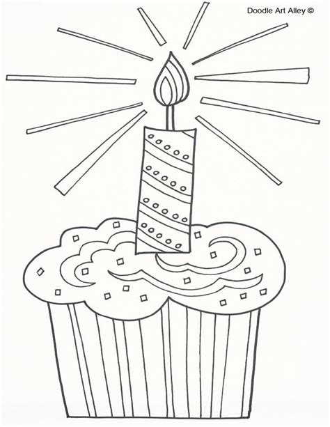 Birthday Coloring Pages Doodle Art Alley Birthday Coloring Pages