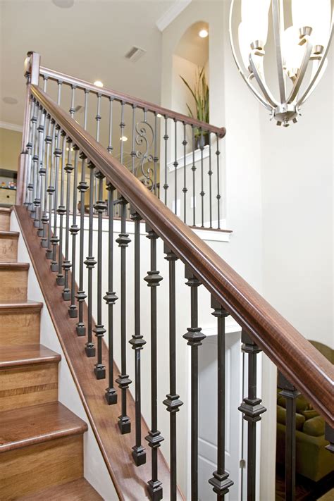Bakerfield Luxury Homes Wrought Iron Stairs Stair Railing Design