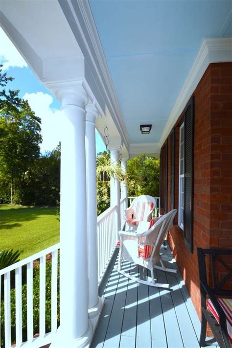 Blue painted ceilings can be found on porches across america, often for different reasons. on location from mount pleasant, south carolina | Haint ...
