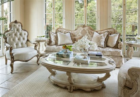Known for its creative one of the kind designs aico combines old world craftsmanship with modern. Aico Furniture Michael Amini Platine De Royale Glass ...