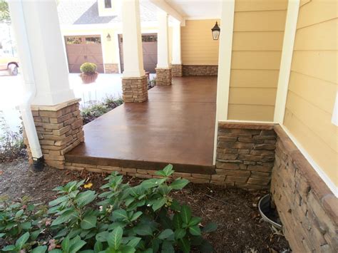 Depending on your budget, there will be different materials that are. Stained Concrete for Exterior Porches & Patios ...