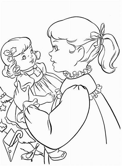 Coloring Doll Pages American