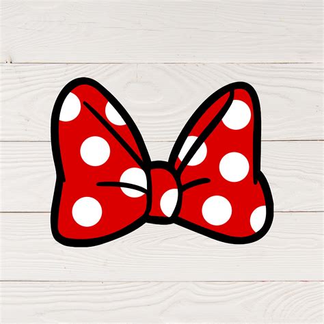 Minnie Bow Svg Minnie Mouse Bow Svg Red Minnie Mouse Bow Etsy