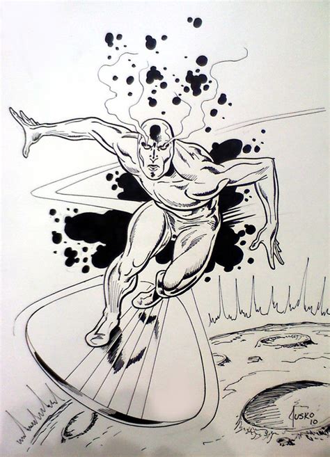 Silver Surfer By Joe Jusko Silver Surfer Marvel Drawings Surfer
