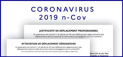 La fameuse attestation déjà en vigueur au printemps fait son grand retour. Covid-19 : nouvelle attestation de déplacement à ...
