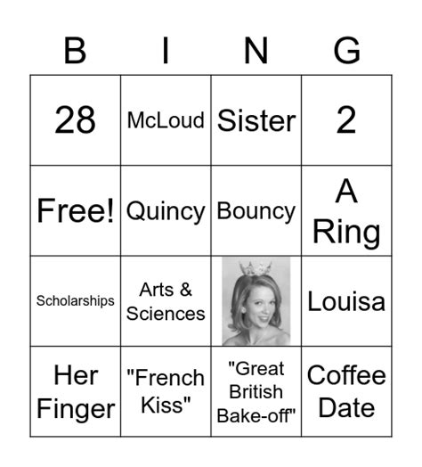 Baker Bingo Card