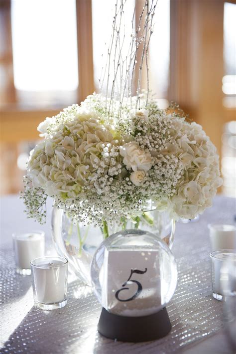 Hydrangea And Baby S Breath Classic Hydrangea Wedding Bouquets
