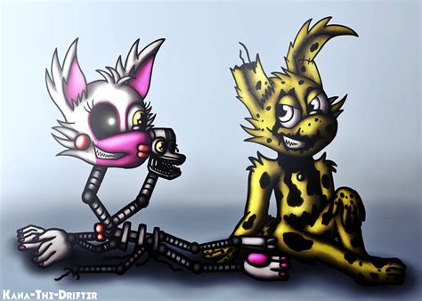 Mangle And Springtrap For Sillymangle By Kana The Drifter On Deviantart