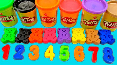 Learn Colors And Numbers With Animals Play Doh Gummy Bears Peppa Pig