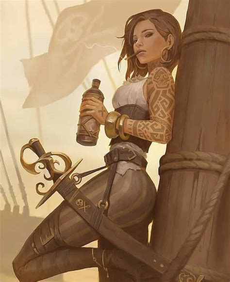 Zack Applewhite 🐲 On Twitter Pirate Woman Character Portraits