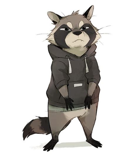 A Self Portrait Of Some Sort Sketch Characterdesign Raccoon Raccoon Illustration Furry