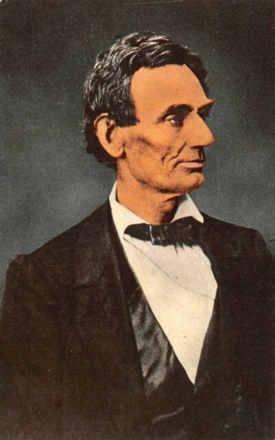 Abraham Lincoln Side View Profile Portrait Vintage Postcard A03 Ebay