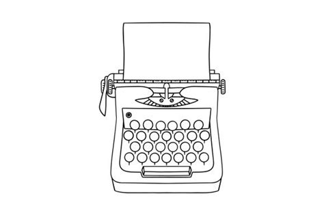 Vintage Typewriter Svg Cut File By Creative Fabrica Crafts · Creative