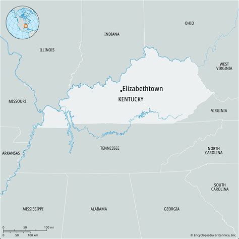 Elizabethtown Kentucky Map Population And Facts Britannica