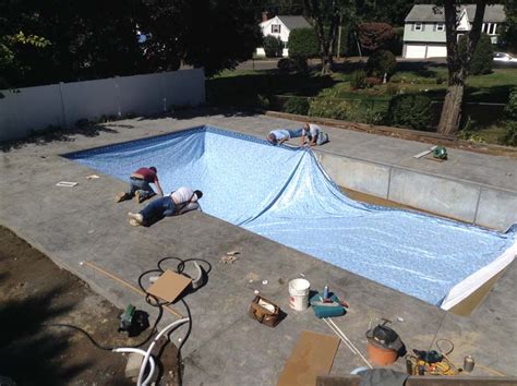 You've opted for the inground pool over the above ground pool. In-Ground Vinyl Pool Liners Installation - The Swimming Pool Store