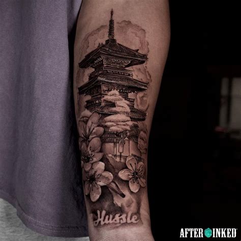 Aggregate More Than 74 Japanese Temple Tattoo Forearm Super Hot