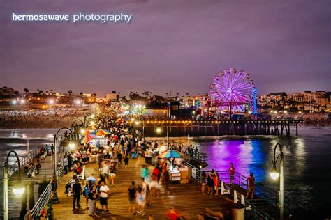 Hermosawave Photography Hot Summer Night On The Santa Monica Pier