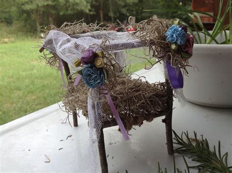 Diy canopy with fairy lights. Twig canopy bed I made for my fairy garden | My fairy ...
