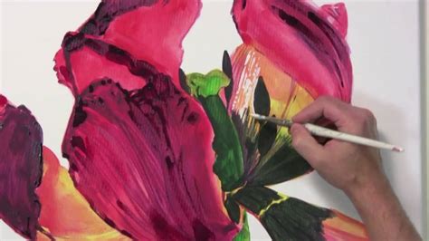 Blütenzauber - Leuchtende Blumenporträts in Acryl malen ... Bilder malen einfach youtube malen acryl malen wolkenbilder maltechniken wolken wolken bilder wolken malen malen mit acryl: