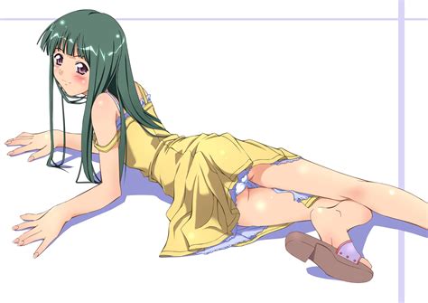 Murakami Suigun F Ism Original Highres 1girl Dress Green Hair