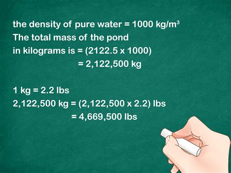 How to Calculate the Weight of a Body of Water: 9 Steps