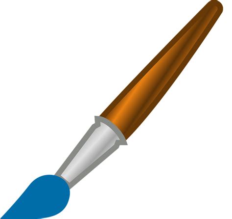 Blue Paint Brush · Free Vector Graphic On Pixabay