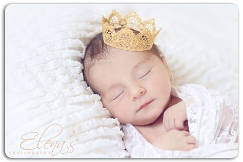 Newborn Photography Baby Girl Crown Princess Newborn Photography