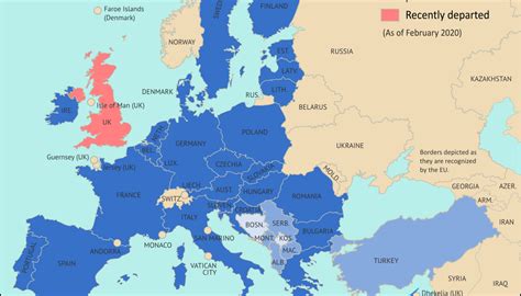 Map Which Countries Were In The European Union In 2020 Which Werent